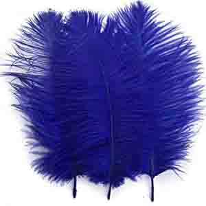 Ostrich Feather Plume - ROYAL BLUE